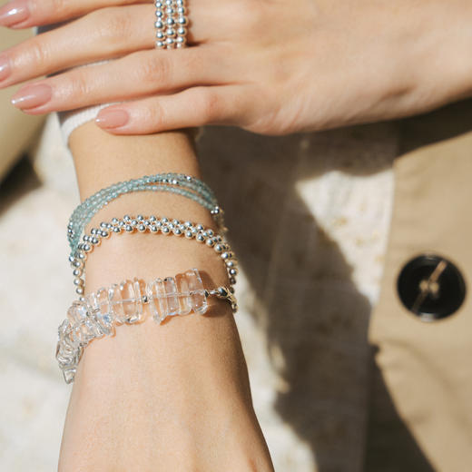 【李雪琴同款】alodia.co 品牌直发 玄珠月影手链 925银蕾丝小众设计感 商品图2