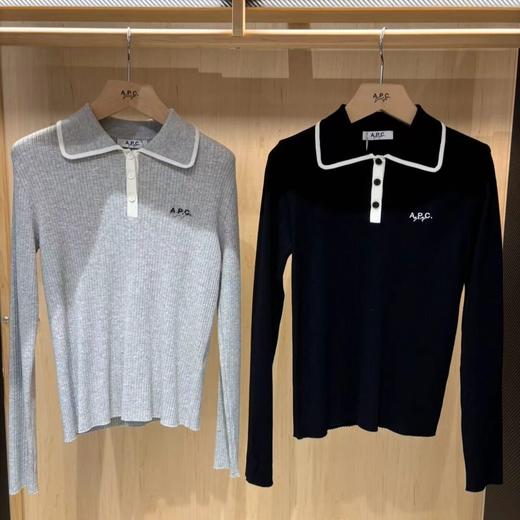 APC*家春季新品薄款针织长袖上衣W125027 商品图1