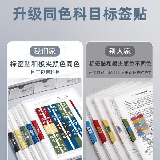 开学季福利！【9个装 送全科科目贴】a3双拉杆试卷夹文件夹小学生专用卷子收纳整理神器a4资料夹收纳袋 商品图1