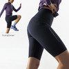 CryingCenter运动五分高腰提臀彩条撞色骑行裤健身瑜伽裤哭喊中心 商品缩略图0