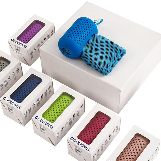 男女户外运动夏季冷感毛巾瑜伽健身冰凉巾毛巾礼盒装 商品图2