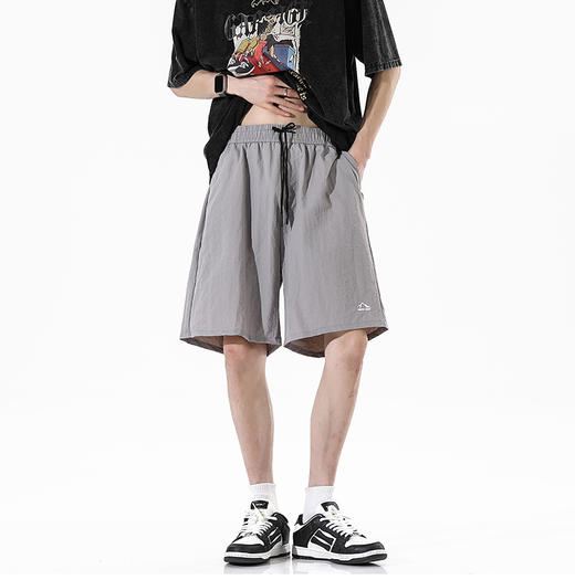 *【59元2条！】情侣户外刺绣款五分裤  轻量型透气速干面料，舒适有型速干； 商品图5