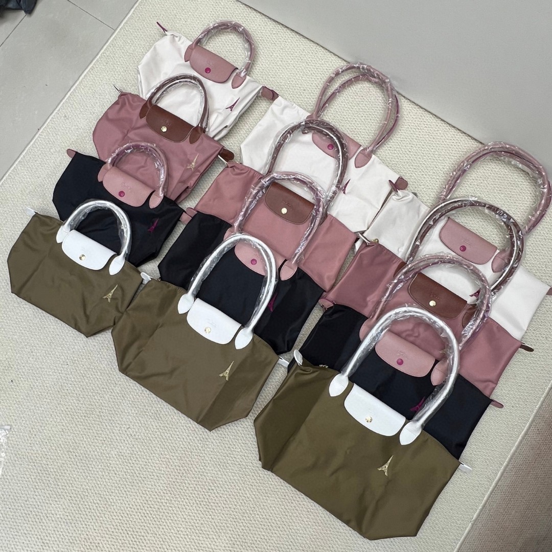 珑骧手提包巴黎铁塔刺绣单肩包腋下妈咪包旅行包托特包购物袋