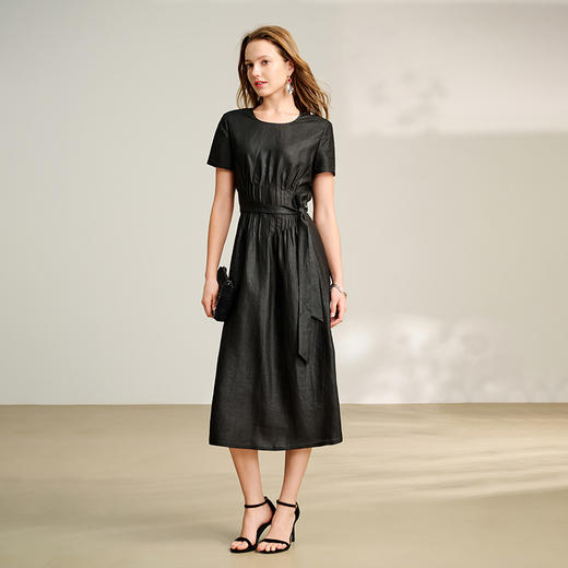 TANGY Collection/2025天意精品商场同款中国风女士连衣裙L252831 商品图1