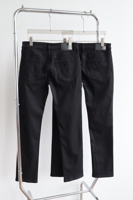 E@新款黑色小直筒休闲牛仔裤 NZK239 商品图3