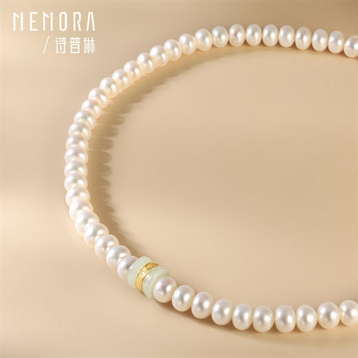 【新品首发】和田玉珍珠项链 银S925路路通珍珠链女士礼物MEMORA诗普琳ZN216701（一口价） 商品图3