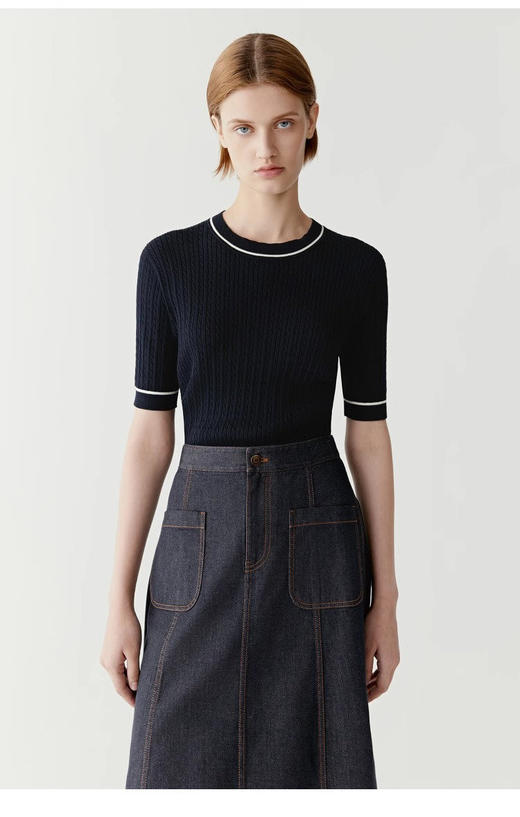 【高品质私服】【IC棉弹牛仔半身裙】高腰A字版型，优质棉弹面料柔软舒适N1300-CC【无标出货 介意慎拍】 商品图8