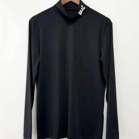 韩国WAAC高尔夫衣服男装上衣24ss春夏新款立领套头打底长袖T恤