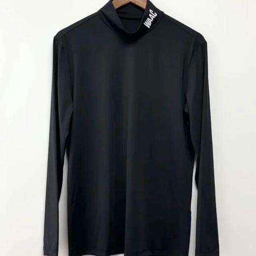 韩国WAAC高尔夫衣服男装上衣24ss春夏新款立领套头打底长袖T恤 商品图0