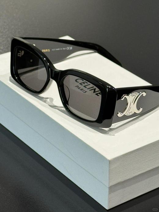 赛琳 24Triomphe 黑框银色LOGO张婧怡同款墨镜（JH） 商品图7