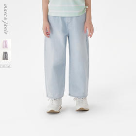 马克珍妮女童时尚百搭直筒牛仔裤 儿童裤子2025年春装新款250272