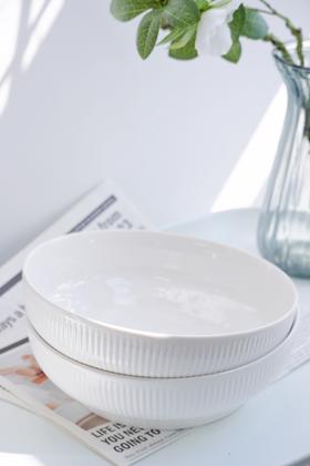 【品牌直发】29.9/2个❗9英寸超大尺寸❗Trees&Wind·9英寸竖纹汤碗，1次3人份的面，堪称妈妈的梦中情碗❗