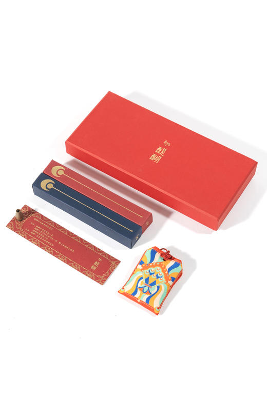 日夜藏香诸事吉祥福袋御守 礼盒配黄铜香插舒缓放松藏医传承 商品图4