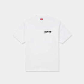 KENZO 高田贤三 男士“博克花2.0”字母徽标印花棉质圆领短袖T恤 白色 FF55 TS489 4SG 01