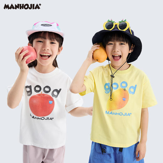 漫画家【好运水果T】凉感面料多巴胺色夏日水果好吃好运水果T 商品图2