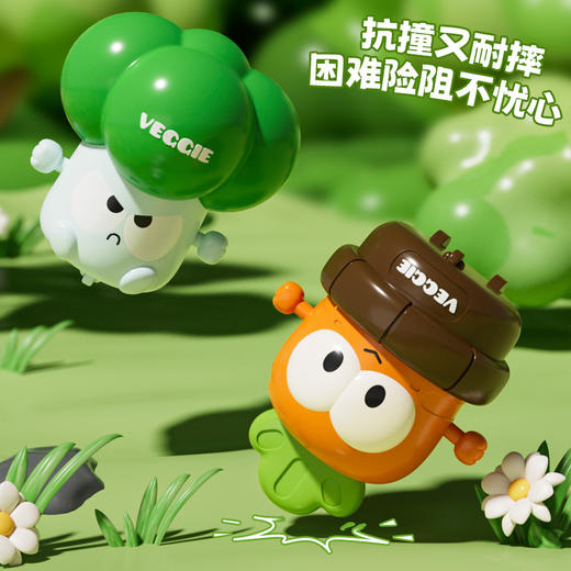 【4只按压萌物29.9元】宝宝的蔬菜按压车，惯性按压，轻轻一按就可以向前走，不用电池，无需充电，嗨玩不停～ 商品图3