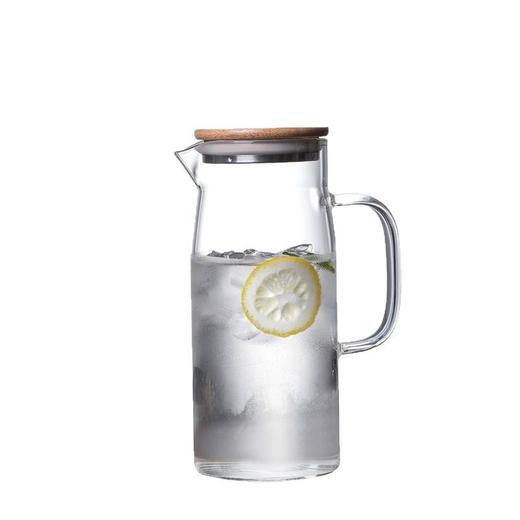 加厚耐热玻璃茶壶扎壶家用凉水壶冷水壶果汁壶明火加热竹盖壶 商品图4