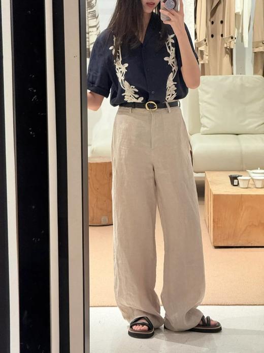【高品质私服】【IC亚麻平纹花式上衣/阔腿裤】宽松剪裁，显瘦又优雅G1327/G1328-CC【无标出货 介意慎拍】 商品图7