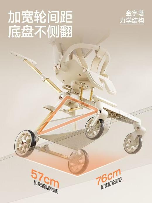 飞鸽遛娃神器轻便折叠双向减震景观手推车 商品图5