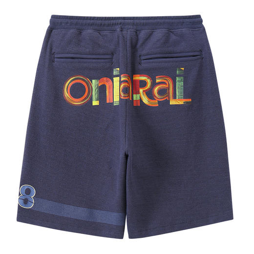 ONIARAI/鬼洗 仿手扫胶纸 logo 拼接剪裁短卫裤 A540004 商品图7