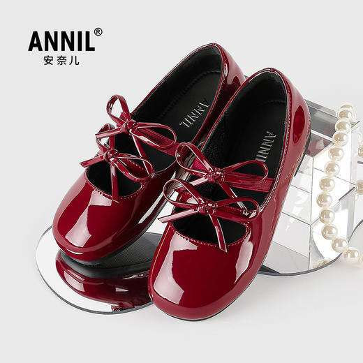 ANNIL/安奈儿女童学院风公主魔术贴表演舞蹈鞋2025夏款HG5301397 商品图2