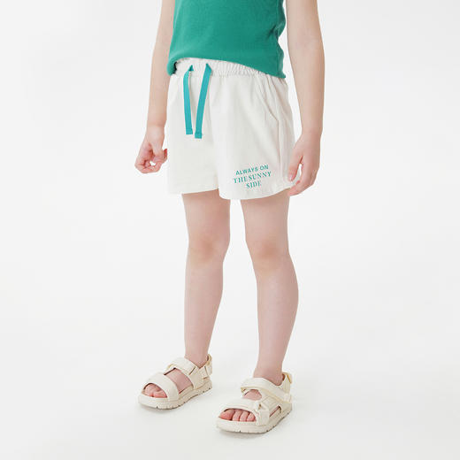 马克珍妮女童多彩字母百搭运动短裤宝宝裤子2025年夏装新款550795 商品图1