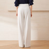 【白色高腰垂坠直筒阔腿裤】EITIE爱特爱通勤显瘦2025夏季新款B2505608 商品缩略图4