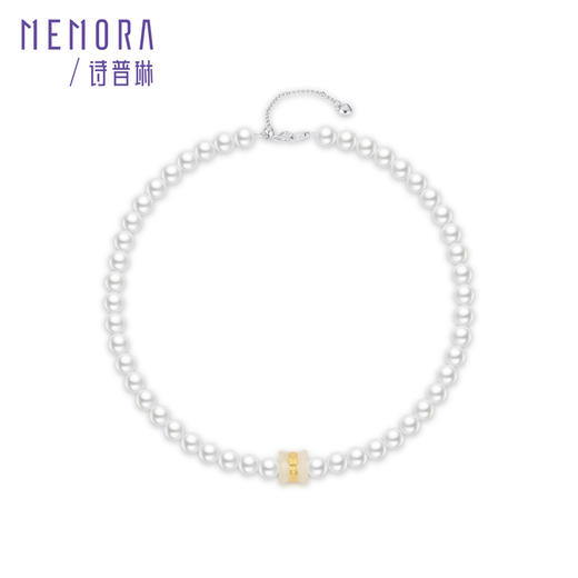 【新品首发】和田玉珍珠项链 银S925路路通珍珠链女士礼物MEMORA诗普琳ZN216701（一口价） 商品图4