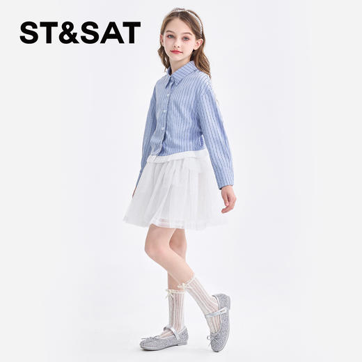 【童鞋】星期六闪闪芭蕾蝴蝶结女童公主鞋SSD1191L1K 商品图1