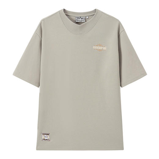 ONIARAI/鬼洗 后现代主义抽象美索不达米亚智人罗纹圆领休闲T恤 A840014 商品图8