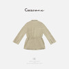 COCO ZONE 刘一一 【100亚麻】翻领撞色长袖通勤风外套 CD1A0737 商品缩略图1