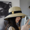纯原日本帽子品牌Beaurance金属贝壳大檐遮阳草帽030806 商品缩略图0