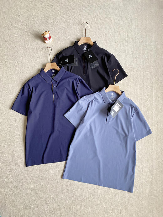 点此购买 凯乐石夏季男士压胶工艺防晒商务透气运动短袖速干POLO衫 LL 316040 商品图0