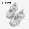 【童鞋】星期六时髦幻银网面透气男女童包头运动鞋SSD2191L5A 商品缩略图5