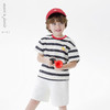 马克珍妮男童快乐小狗条纹短袖T恤 宝宝上衣2025年夏装新款550587 商品缩略图0