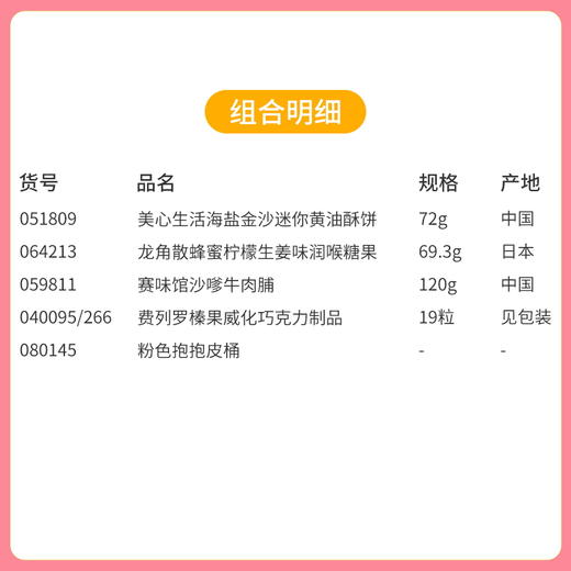 【520为爱放价】粉色抱抱皮桶套装C+草莓熊+雪梨纸+2个灯带+卡片/051809*064213*059811*040095*040266*080145 商品图1