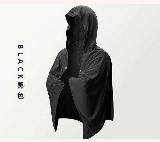 运动冷感防晒斗篷 加大速干斗篷浴巾速干吸水遮阳披肩连帽 商品图5