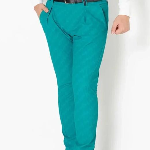 Ulticore系列 男士高尔夫 3D图案 条纹弹力褶皱裤 长裤 商品图3