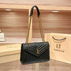 丁摩 牛皮链条菱格腋下单肩包新款欧美大牌时尚行包包百搭斜挎小包5ZF-4212 商品缩略图0