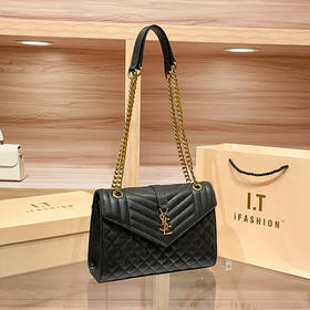 丁摩 牛皮链条菱格腋下单肩包新款欧美大牌时尚行包包百搭斜挎小包5ZF-4212