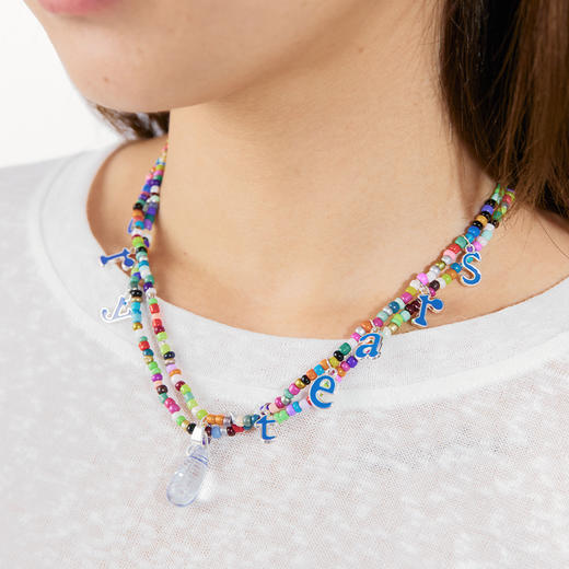 CryingCenter cry tear 彩豆珠、珍珠字母挂坠眼泪项链 哭喊中心 商品图2