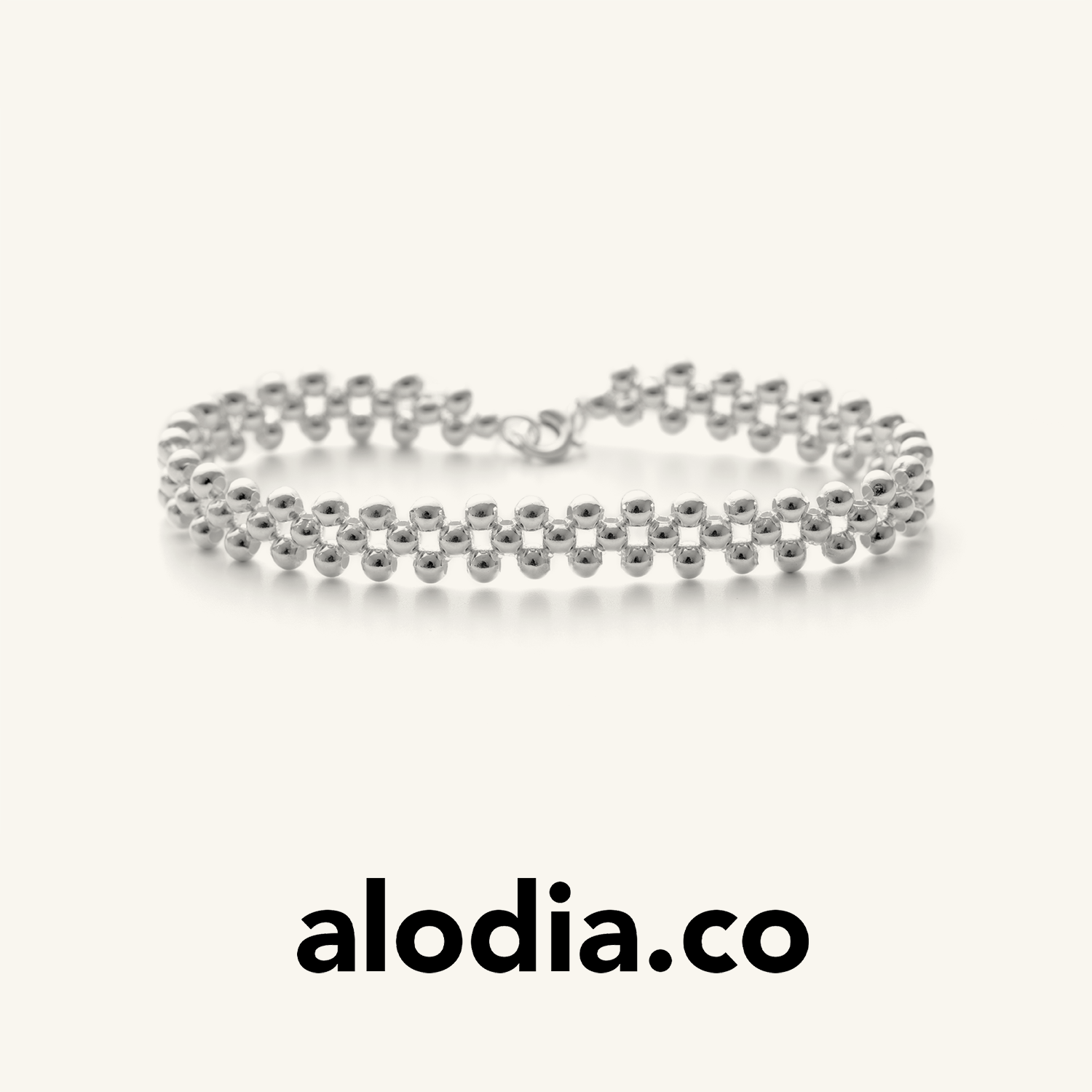 【李雪琴同款】alodia.co 品牌直发 玄珠月影手链 925银蕾丝小众设计感