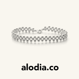 【李雪琴同款】alodia.co 品牌直发 玄珠月影手链 925银蕾丝小众设计感