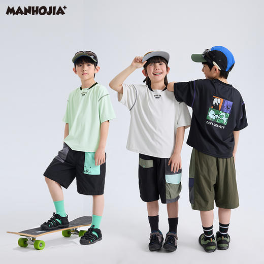 漫画家【凉爽度假T】高倍原纱防晒全方位凉感训练抱石凉感防晒T夏 商品图4