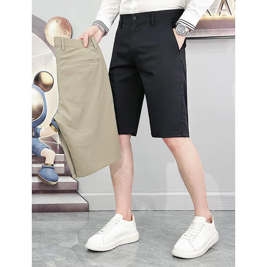 五分休闲短裤男士夏季薄款宽松直筒中裤子西裤  YMXZ-907/D07* 商品图0