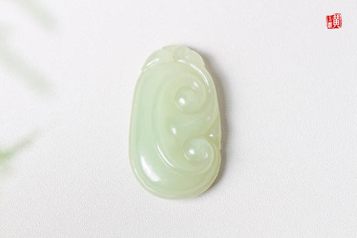 和田晴水玉【如意】吊坠 配精美挂绳 商品图0