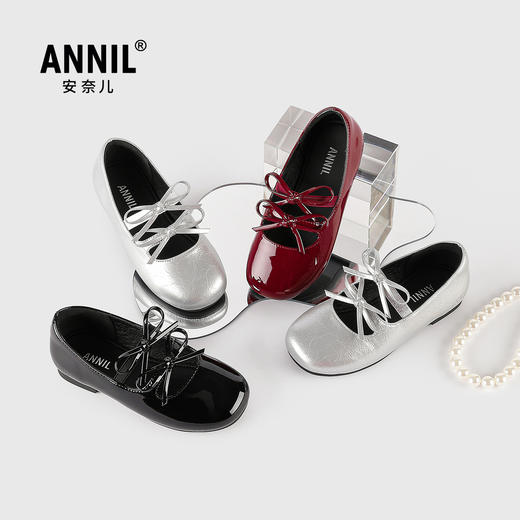 ANNIL/安奈儿女童学院风公主魔术贴表演舞蹈鞋2025夏款HG5301397 商品图4