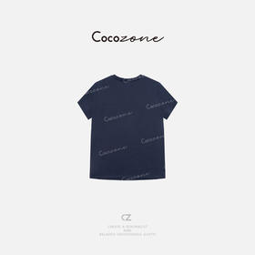 COCO ZONE刘一一 【汉麻桑蚕丝混纺】圆领简约居家短T恤CD1A0610