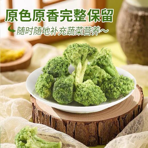 【1件起全国包邮】西兰花脆椒盐味即食蔬菜干（45g*2袋） 商品图2