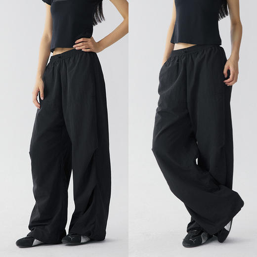 CryingCenter 橡筋腰宽松降落伞裤 哭喊中心 商品图0
